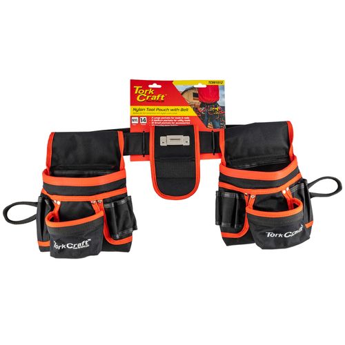 Tool Pouch Nylon With Belt 14 Pocket + Loops