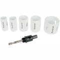 Hole Saw Set 6pce Bi-metal (22/25/32/35/51mm & 3/8 Hex Mandrel)