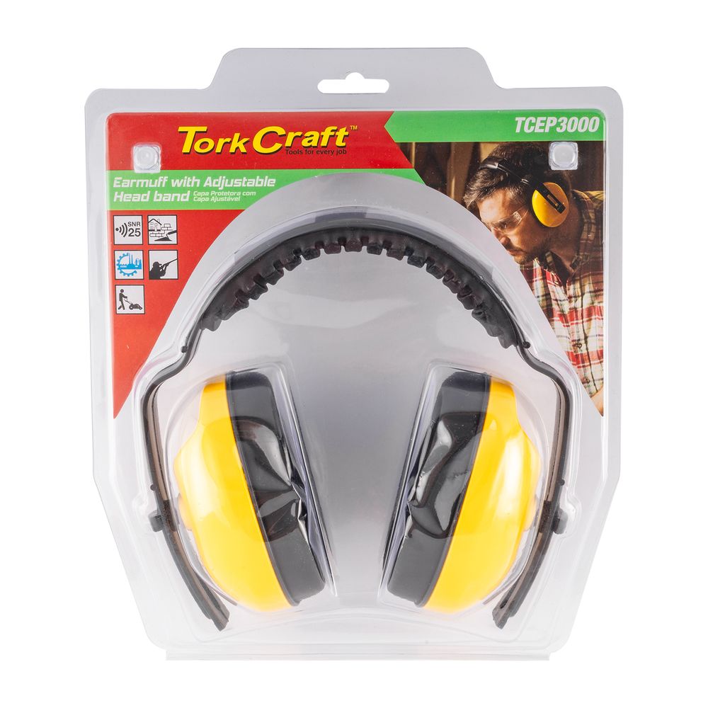 Earmuff with Adjustable Head Band